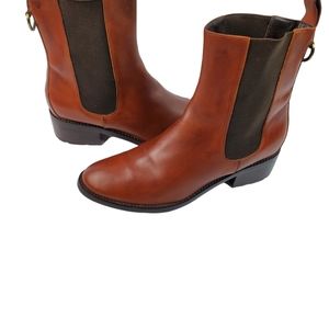 Women’s COLE HAAN Air Nike Waterproof Chelsea BOOT Brown Leather 8B B11 D35599